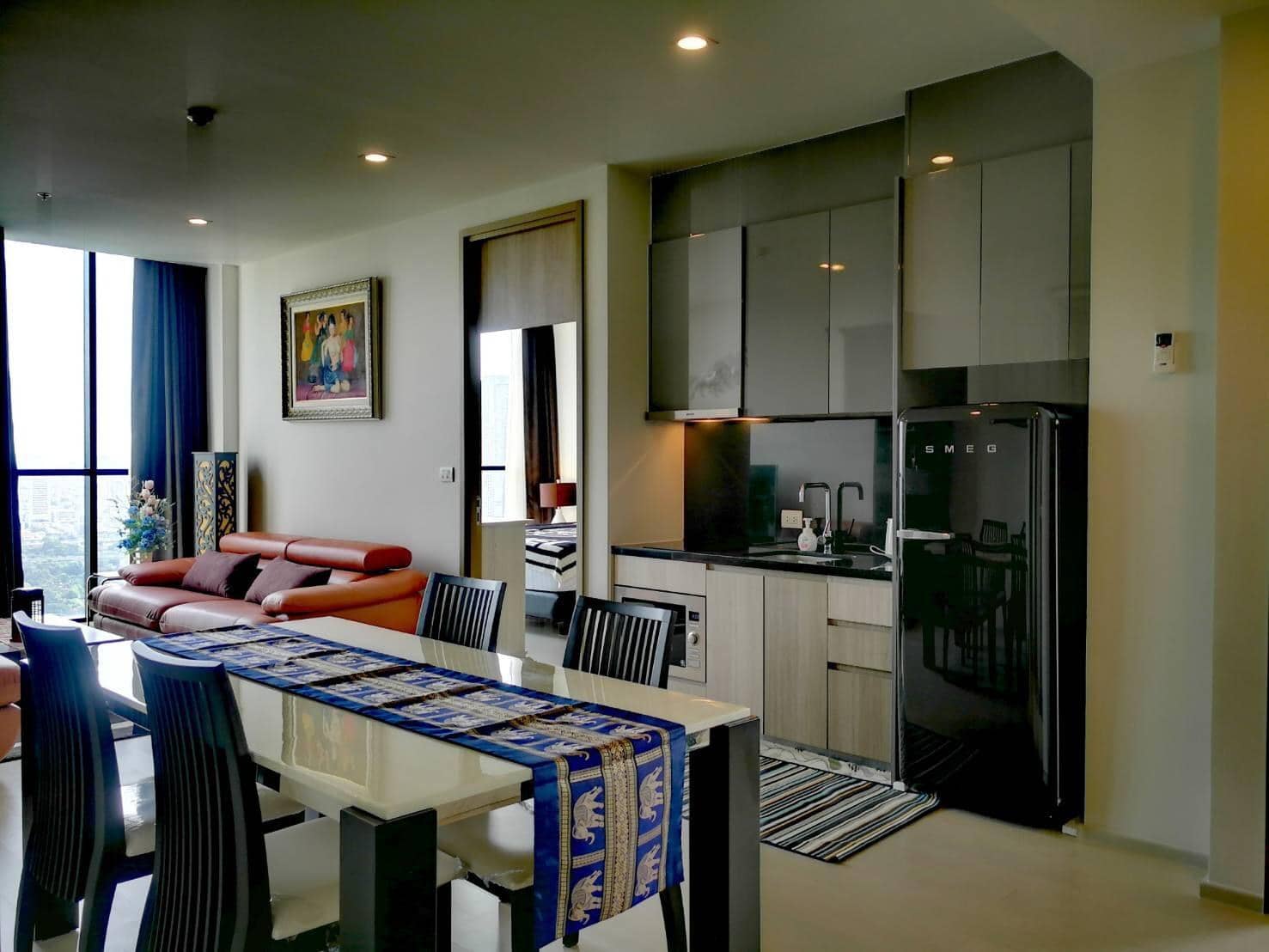 Noble Ploenchit, living room published with the listing
