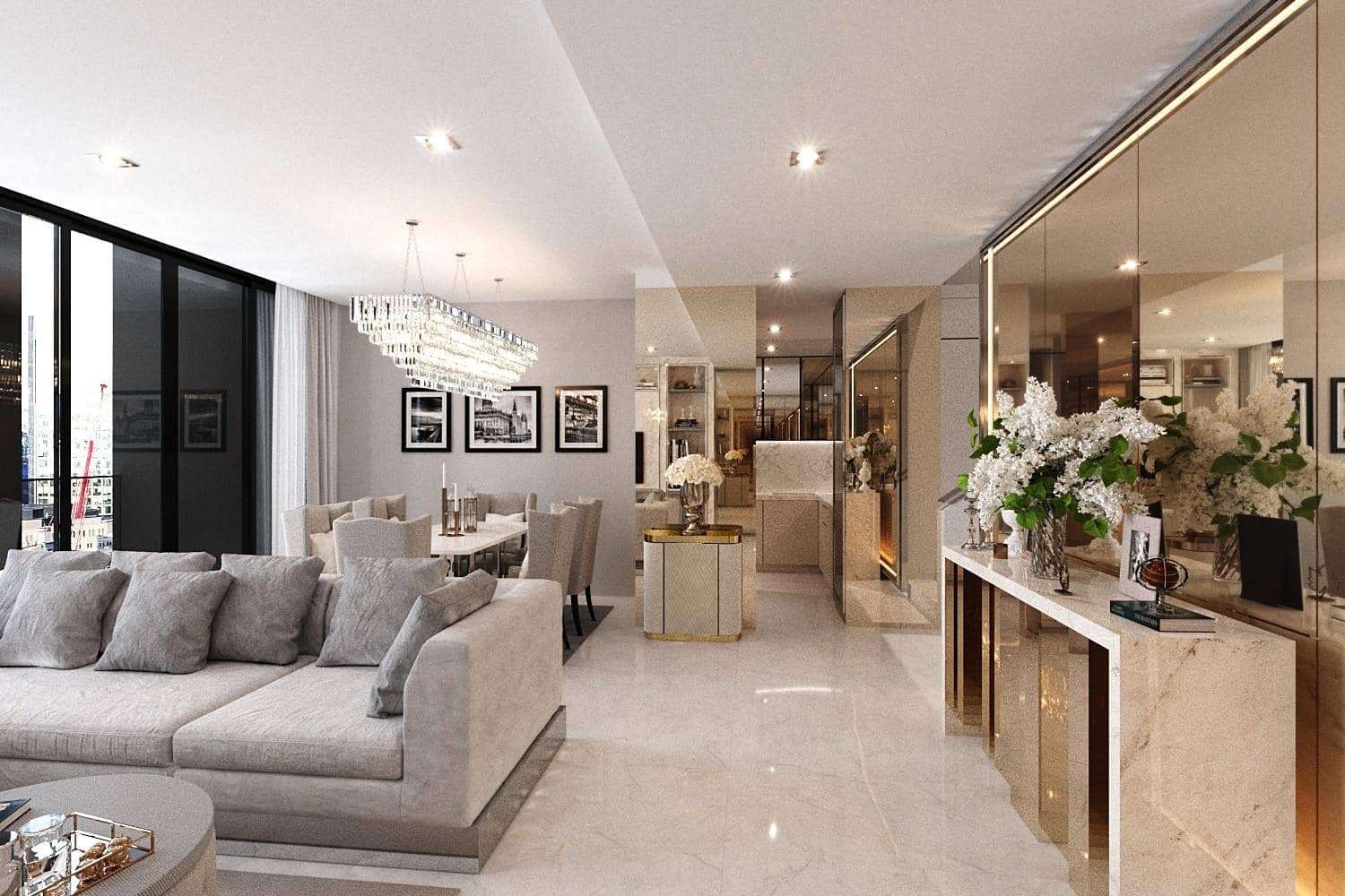 Noble Ploenchit, living room published with the listing