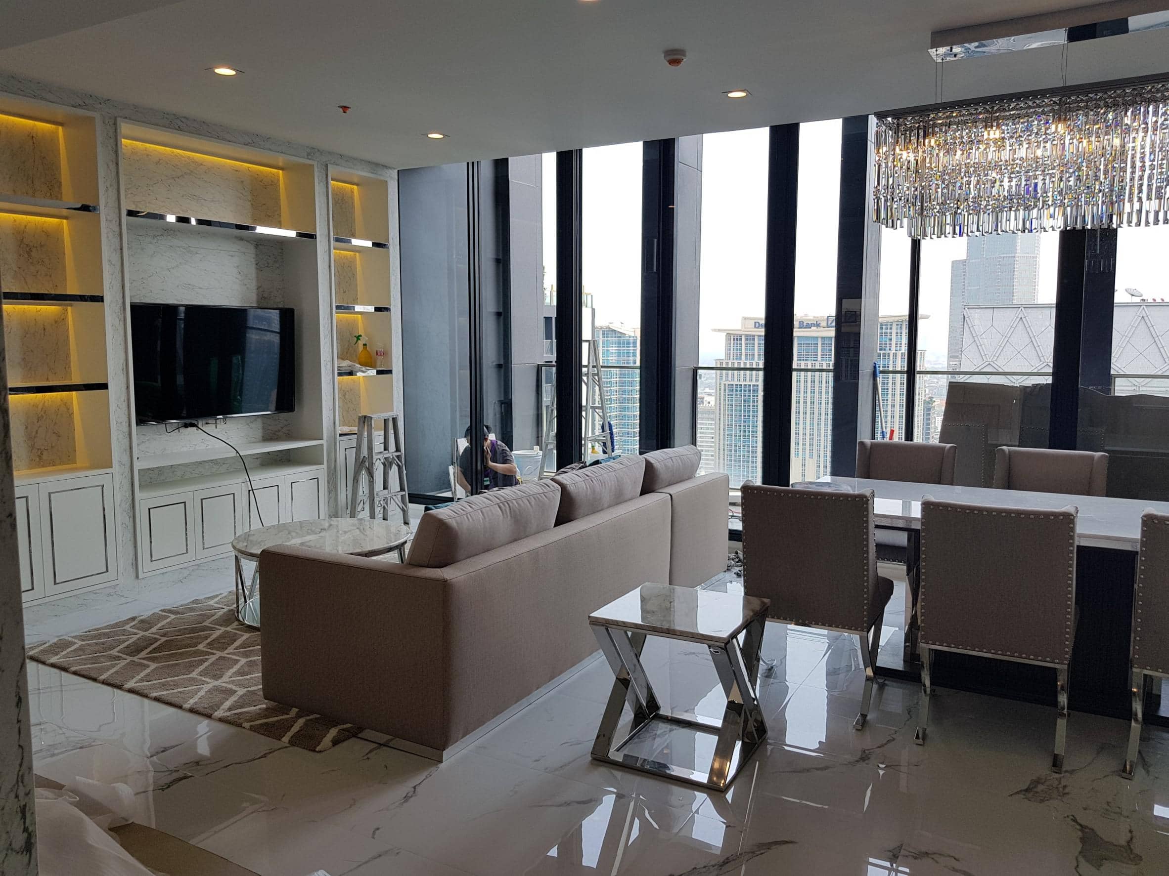 Noble Ploenchit, living room published with the listing
