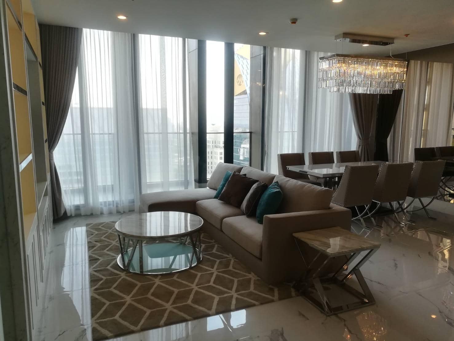 Noble Ploenchit, living room published with the listing