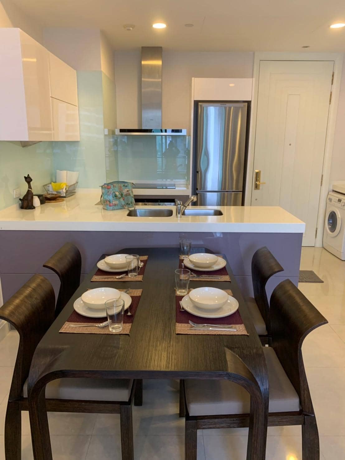 Q Langsuan, kitchen published with the listing