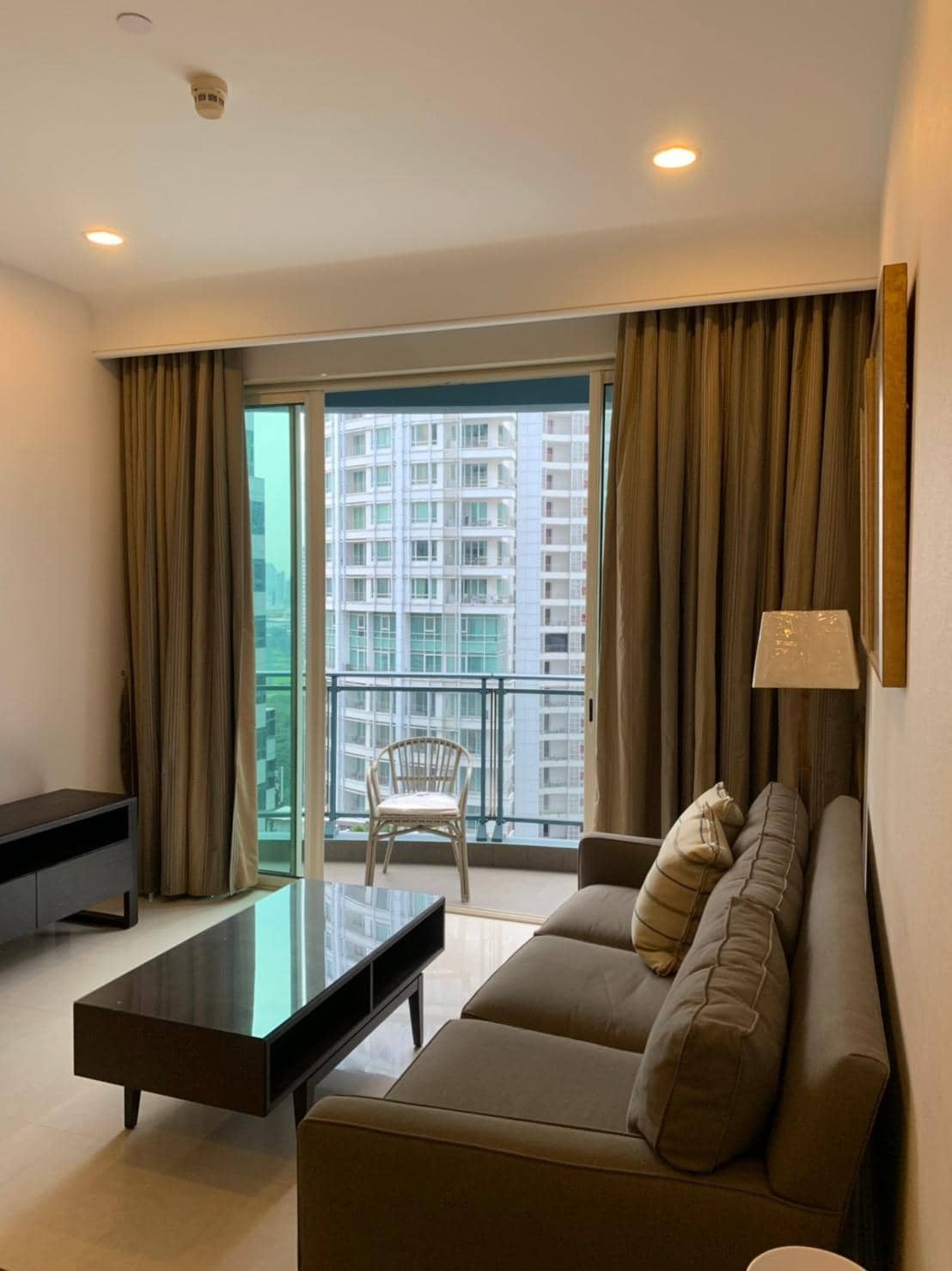 Q Langsuan, living room published with the listing