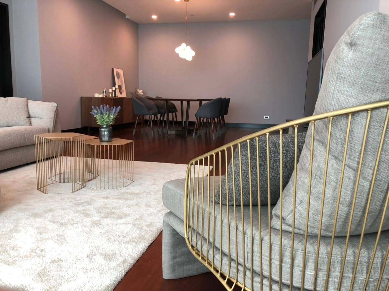 The Park Chidlom, living room published with the listing
