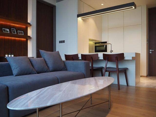 Saladaeng One, living room published on the PropertyScout card