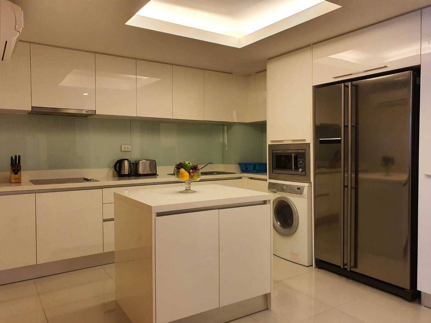 The Rajdamri, kitchen published with the listing