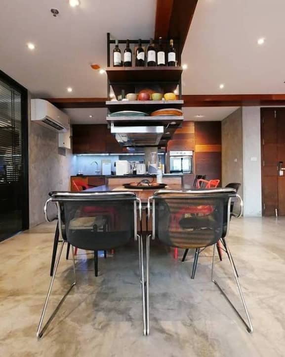 The Rajdamri, kitchen published with the listing