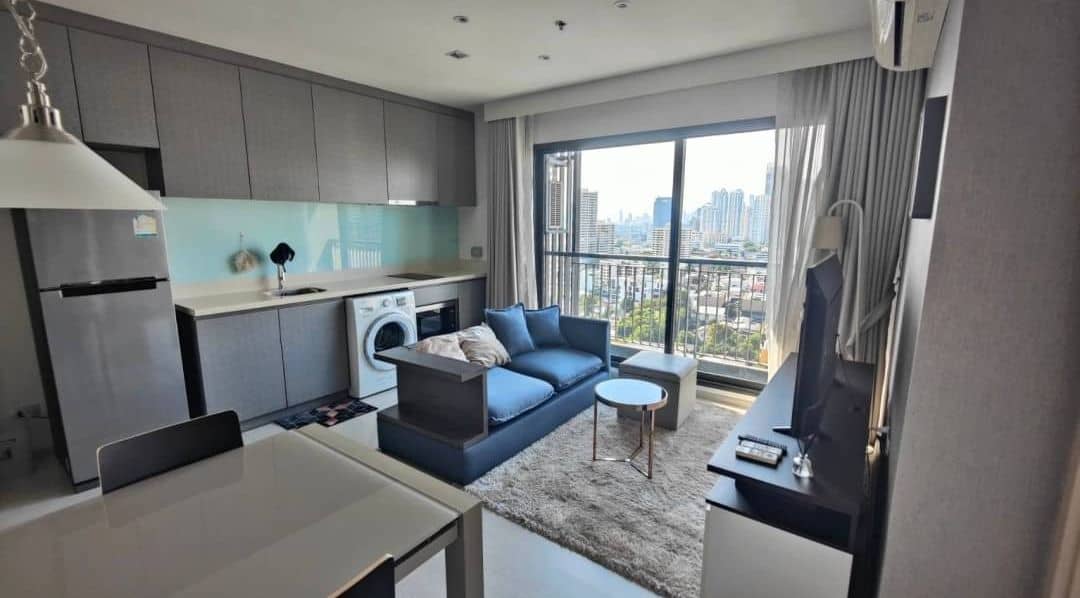 Rhythm Sukhumvit 36-38, living room published on the PropertyScout card