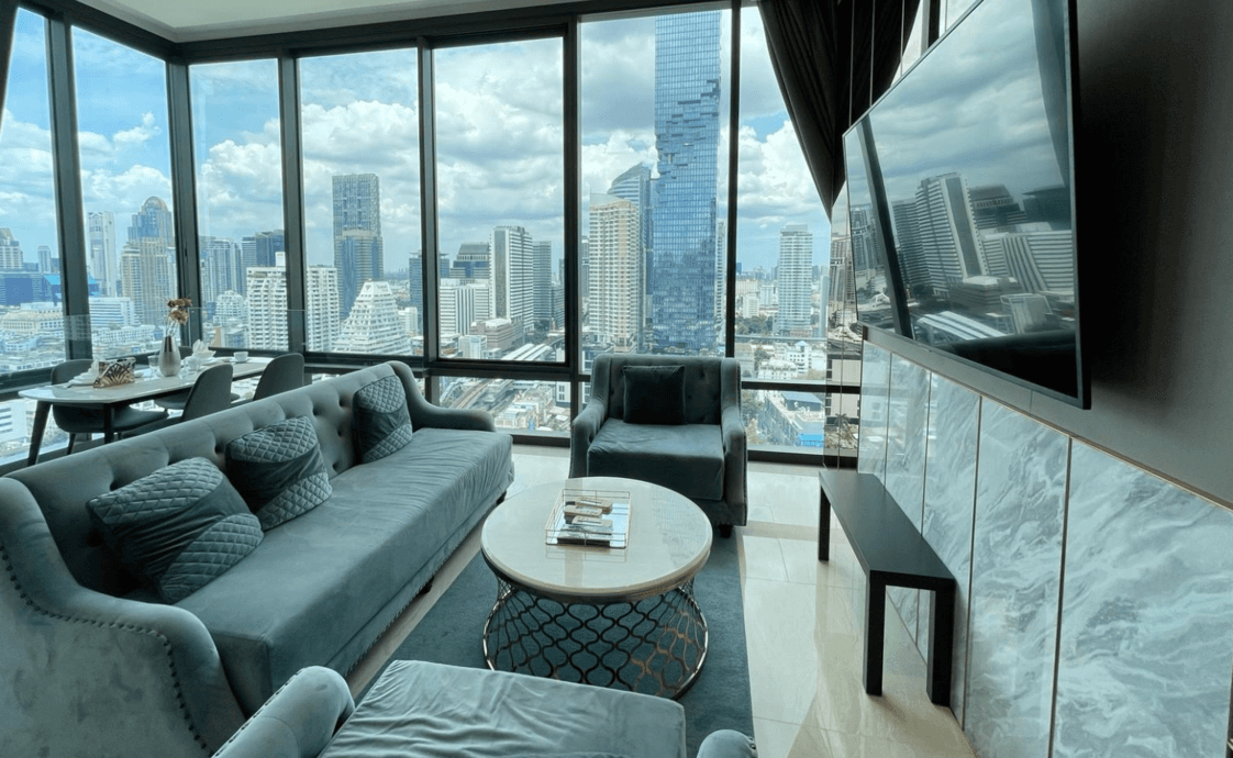 Ashton Silom, living room published with the listing