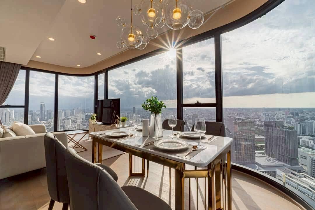 Ashton Chula Silom, living room published with the listing